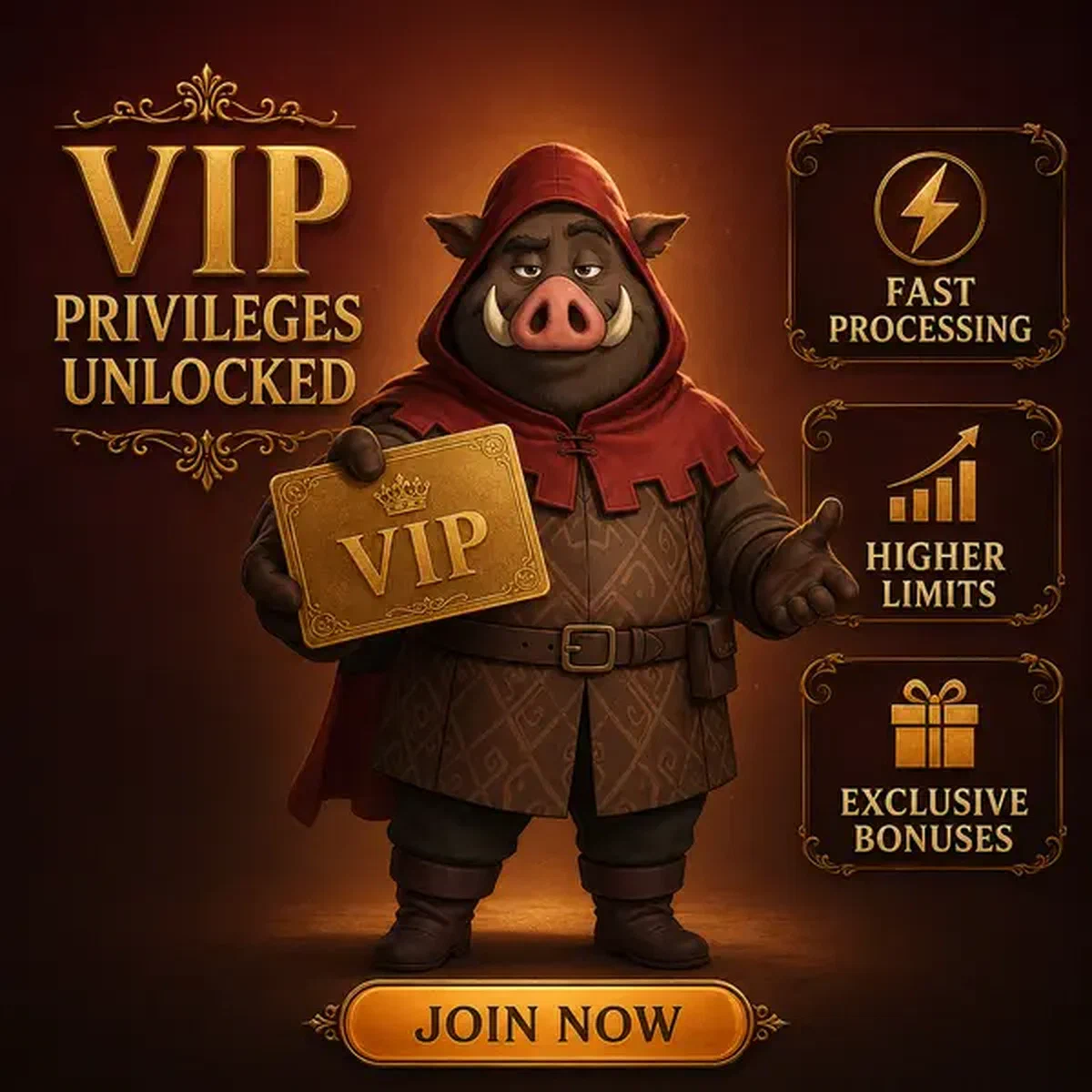 Carte VIP brillante alors que le joueur termine le processus de vérification aux Avantages post-vérification et avantages de retrait VIP